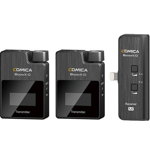 Comica Audio BoomX-D MI2 Sistema Micrófono Digital Inalámbrico Ultracompacto 2 Canales 5 Horas Batería Recargable