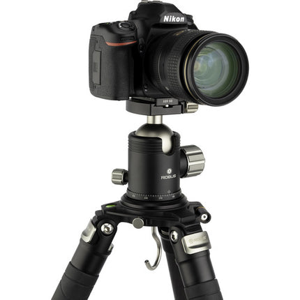 Robus RTH-1050 Cabezal esférico triple acción capacidad 25 kg altura 5 pulgadas con placa rápida
