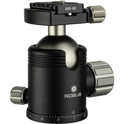 Robus RTH-1050 Cabezal esférico triple acción capacidad 25 kg altura 5 pulgadas con placa rápida