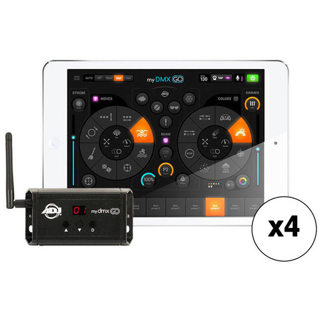 American DJ myDMX Go Controlador DMX inalámbrico 256 canales 2 universos Wi-Fi USB