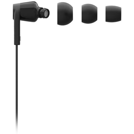Belkin RockStar Auriculares In-Ear con Conector Lightning Negro Cable Antienredos Microfono