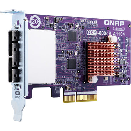 QNAP Adaptador Host SATA III 2 Puertos SFF-8088 PCIe 3.0 x4 32 Gb/s
