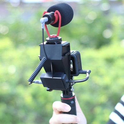 Ulanzi Soporte Plegable Vlog Selfie para GoPro HERO5/6/7/8 con 3 Zapatas Frías y Espejo Acrílico