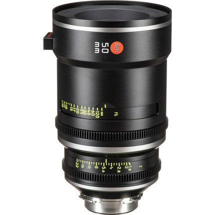Leitz Cine Prime 50mm Objetivo con Montura PL Apertura T1.8-T22 y Iris 15 Lamas