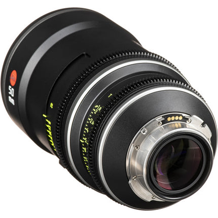 Leitz Cine Prime 50mm Objetivo con Montura PL Apertura T1.8-T22 y Iris 15 Lamas
