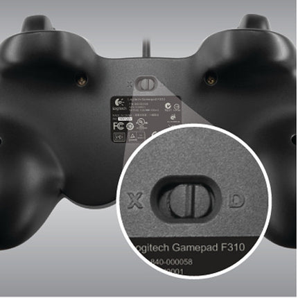 Logitech G F310 Gamepad mando USB 10 botones programables agarre cómodo