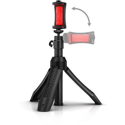 IK Multimedia iKlip Grip Pro soporte para smartphone trípode de 24.4 pulgadas con control remoto Bluetooth