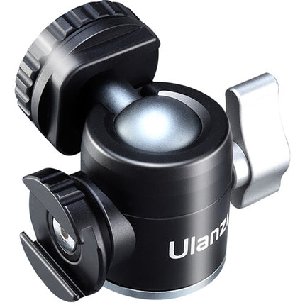Ulanzi Dual Cold Shoe soporte con base rotatoria 360° carga 4.4 lb