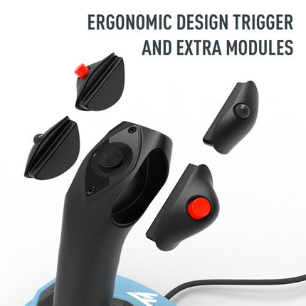 Thrustmaster TCA Sidestick Airbus Edition Joystick Ambidiestro 17 Botones