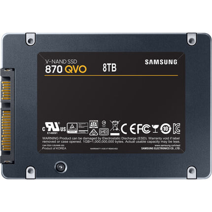 Samsung 8TB 870 QVO SSD Interno SATA III 560MBs 530MBs 2.5" 7mm