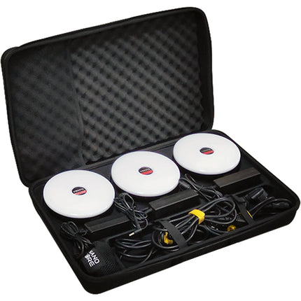 Vibesta Peragos RGBWW Disc 30C Kit de Iluminación 3 Luces LED con Case y Adaptadores AC