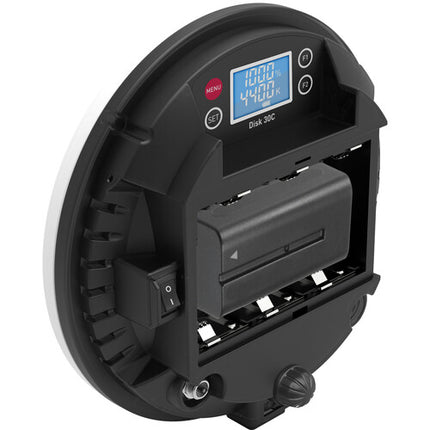 Vibesta Peragos RGBWW Disc 30C Kit de Iluminación 3 Luces LED con Case y Adaptadores AC