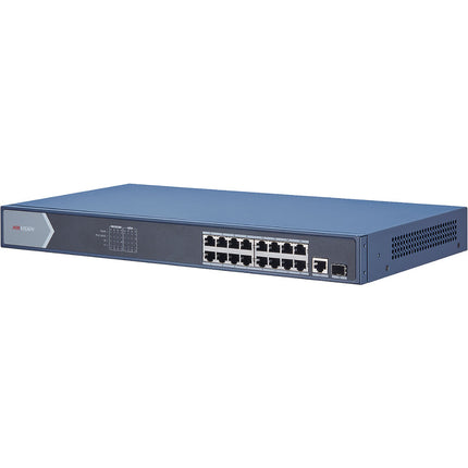 Hikvision DS-3E0518P-E Switch de Red No Gestionado 16 Puertos PoE 36 Gb/s