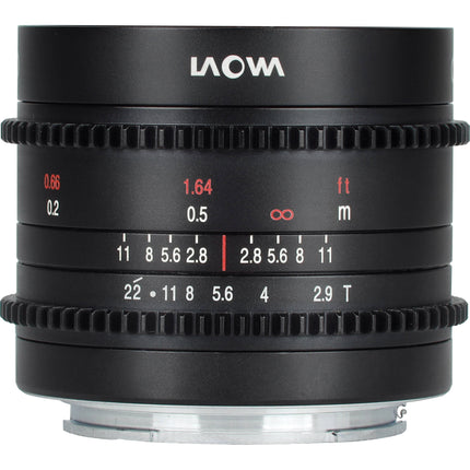 Venus Optics Laowa 9mm T2.9 Zero-D Objetivo Cine FUJIFILM X 113° Ángulo 0.8 MOD