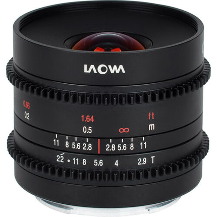 Venus Optics Laowa 9mm T2.9 Zero-D Objetivo Cine FUJIFILM X 113° Ángulo 0.8 MOD