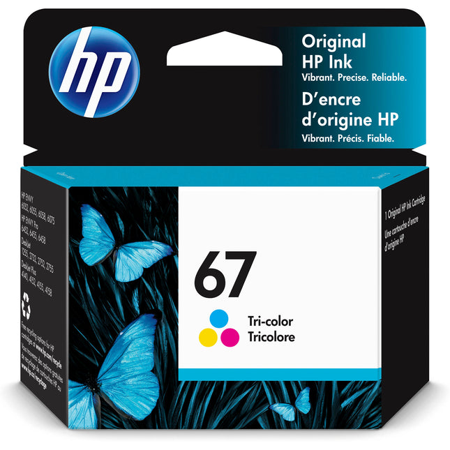 HP 67 Cartucho de Tinta Tricolor para Impresoras ENVY 100 Páginas