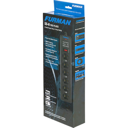 Furman Pro Plug Regleta 6 Tomas Protección Sobretensión 540 Joules 15 Pies