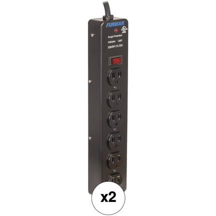 Furman Pro Plug Regleta eléctrica 6 tomas 540 julios protección 2 unidades
