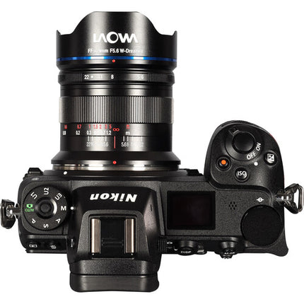 Venus Optics Laowa 9mm f5.6 FF RL objetivo para Nikon Z 135º Ángulo de visión y diafragma de 5 palas