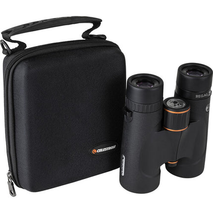 Celestron 10x42 Regal ED Binoculares con prisma BAK4 y enfoque cercano 4.9' con estuche rígido