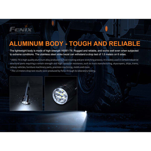 Fenix Flashlight LR35R Linterna Recargable Compacta 10000 lúmenes Haz 90° USB Type-C