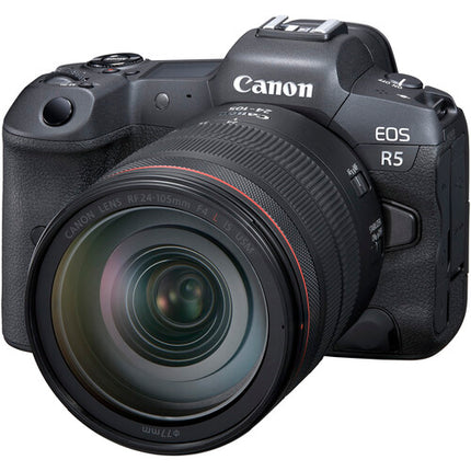 Canon EOS R5 Cámara sin Espejo 45MP con Lente 24-105mm y Kit Essentials+
