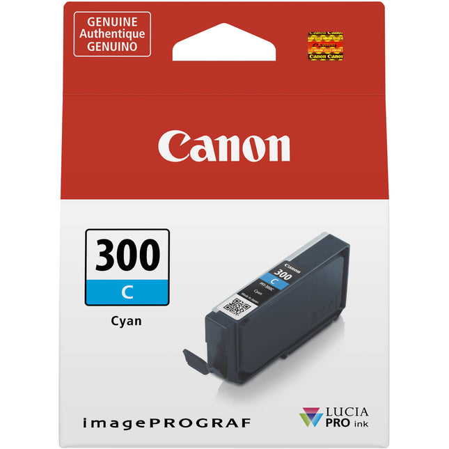 Canon PFI-300 Depósito de Tinta Cian para Impresora imagePROGRAF PRO-300