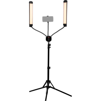 FotodioX Selfie Starlite Stix Kit de iluminación LED 11 x 2" con soporte 6 pies