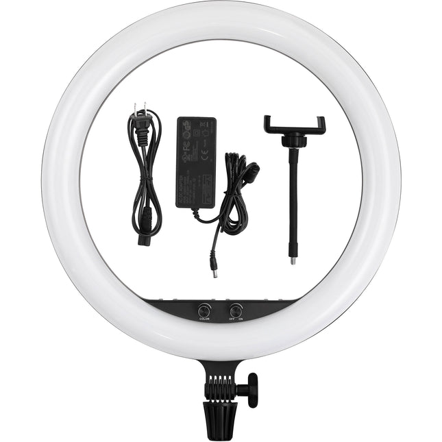 Godox LR150 Luz Circular LED Bicolor 18" 3000-6000K Dimmable USB