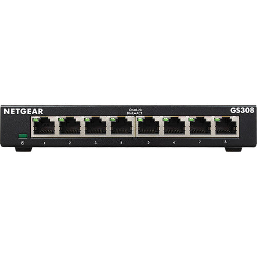 Netgear 8-Port Switch Gigabit Ethernet 16 Gb/s Sin Ventilador Conmutador Rápido