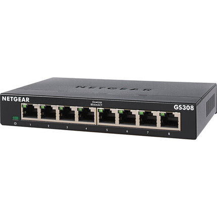 Netgear 8-Port Switch Gigabit Ethernet 16 Gb/s Sin Ventilador Conmutador Rápido