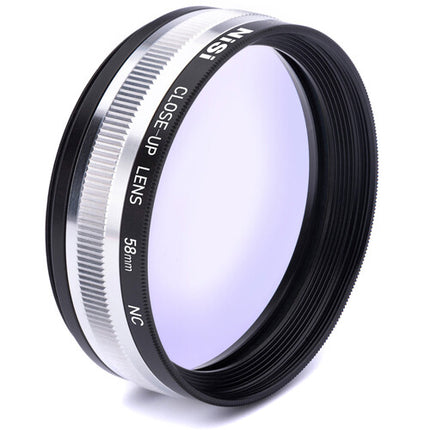 NiSi 58mm Lente de Primer Plano NC Kit con Anillos 49 y 52mm y Funda