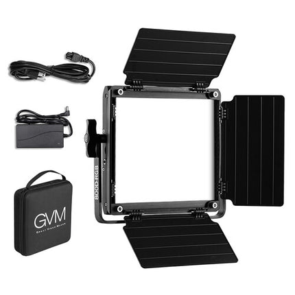 GVM 800D-RGB Panel LED para estudio 10 6x10 3 pul 720 Lux CRI 97