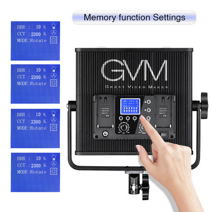GVM 672S-B Panel LED Bicolor 2000 Lux 45° con Difusor y Barndoor