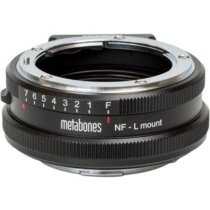 Metabones Adaptador de Lentes Nikon F G-Type a Leica L-Montura con Control de Apertura y Enfoque Infinito