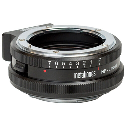 Metabones Adaptador de Lentes Nikon F G-Type a Leica L-Montura con Control de Apertura y Enfoque Infinito
