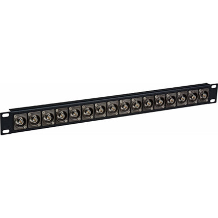 TecNec Patch Panel BNC 16 Puertos 4K 8K 12G-SDI 75 Ohm 1 RU