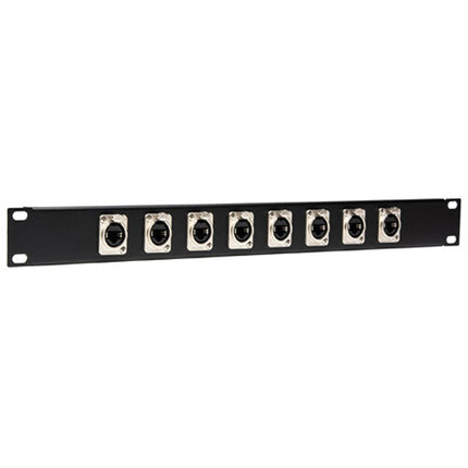TecNec My Custom Shop Panel de Parcheo 8 Puertos RJ45 Cat 5e con 8 Conectores Neutrik