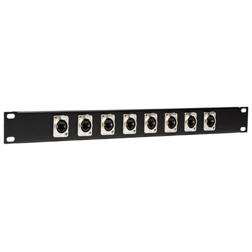 TecNec My Custom Shop Panel de Parcheo 8 Puertos RJ45 Cat 5e con 8 Conectores Neutrik