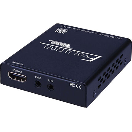 Evolution 4K HDMI Extender Extensor HDMI UHD 4K60 164 Pies PoE Kit Completo