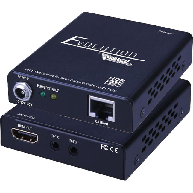Evolution 4K HDMI Extender Extensor HDMI UHD 4K60 164 Pies PoE Kit Completo