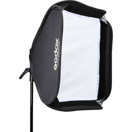Godox S2 Soporte para Speedlight con Softbox 60 x 60 cm Grid y Bolsa