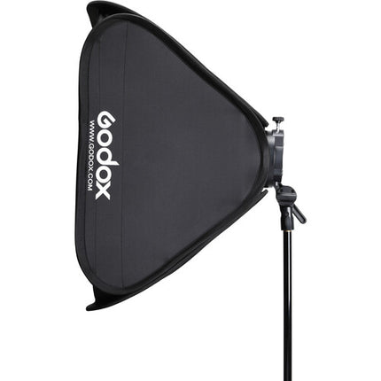 Godox S2 Soporte para Speedlight con Softbox 60 x 60 cm Grid y Bolsa