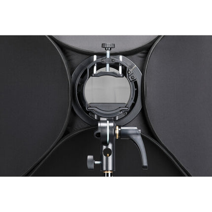 Godox S2 Soporte para Speedlight con Softbox 60 x 60 cm Grid y Bolsa