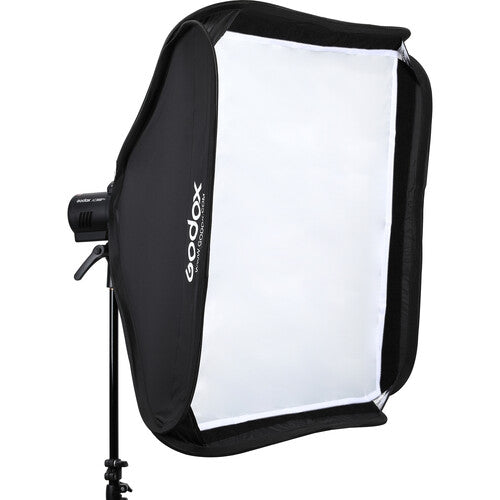 Godox S2 Soporte para Flash con Softbox 31.5x31.5 cm Rejilla y Bolsa