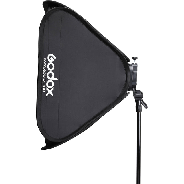 Godox S2 Soporte para Flash con Softbox 31.5x31.5 cm Rejilla y Bolsa