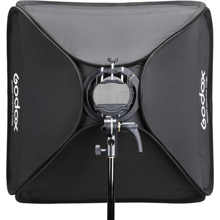 Godox S2 Soporte para Speedlight con Softbox 60 x 60 cm Grid y Bolsa