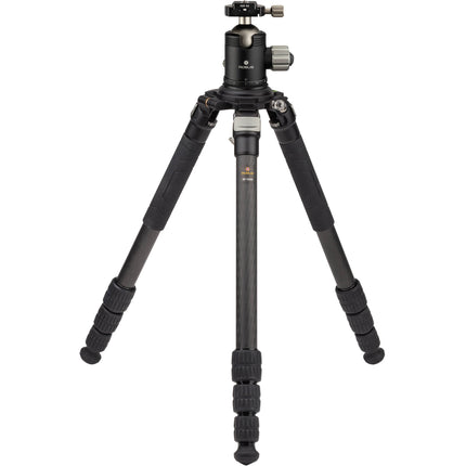 Robus RC-5558 trípode de fibra de carbono capacidad 25 kg altura 161 cm con cabeza esférica triple acción