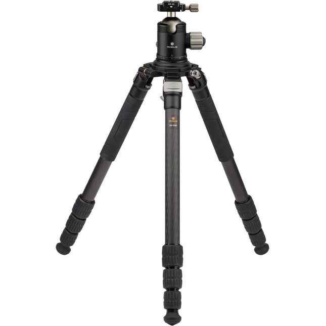 Robus RC-5558 trípode de fibra de carbono capacidad 25 kg altura 161 cm con cabeza esférica triple acción