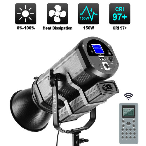 GVM LS-150D Luz LED de Video Luz de Día 5600K Dimmable con Estuche
